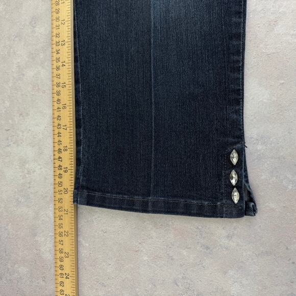 NYDJ Women's Straight Leg Jeans - Dark Blue - Picture 10 of 11